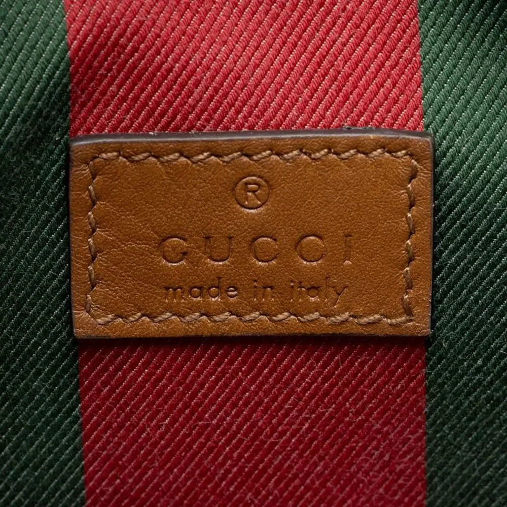 Gucci GG Supreme Emblem Small Bucket Bag